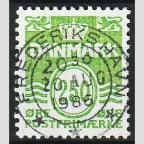 FRIMRKER DANMARK | 1985 - AFA 819 - Blgelinie - 250 re lysgrn - Pragt Stemplet Frederikshavn