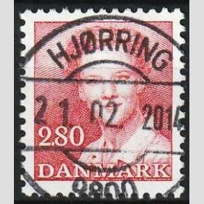 FRIMRKER DANMARK | 1985 - AFA 820 - Dronning Margrethe - 2,80 Kr. rd - Pragt Stemplet Hjrring