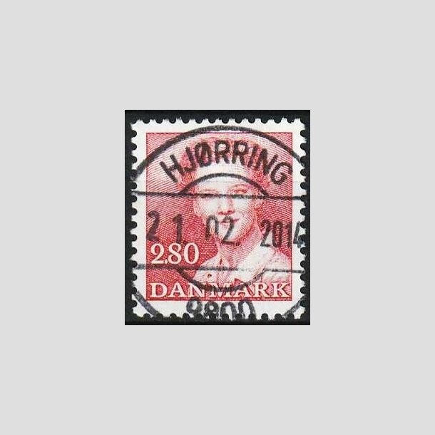 FRIMRKER DANMARK | 1985 - AFA 820 - Dronning Margrethe - 2,80 Kr. rd - Pragt Stemplet Hjrring