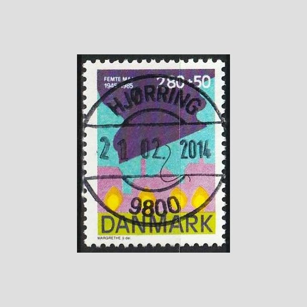 FRIMRKER DANMARK | 1985 - AFA 831 - 40-ret for befrielsen - 2,80 + 50 re Kr. flerfarvet - Pragt Stemplet Hjrring