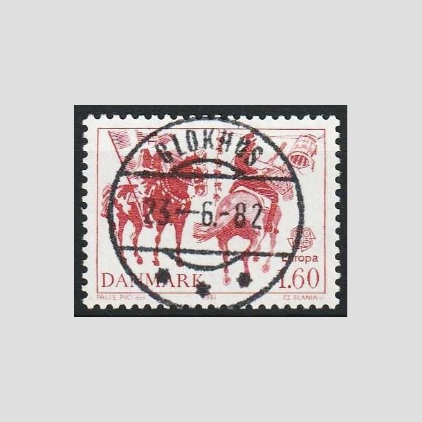 FRIMRKER DANMARK | 1981 - AFA 727 - Folklore - 1,60 Kr. rd - Pragt Stemplet Blokhus (Pragtmrke)