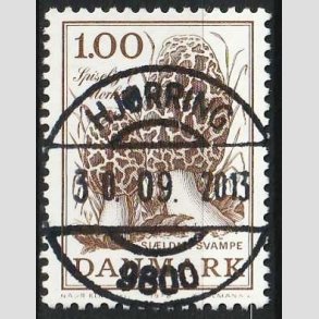 FRIMRKER DANMARK | 1978 - AFA 669 - Sjldne svampe - 1,00 Kr. brun - Pragt Stemplet Hjrring