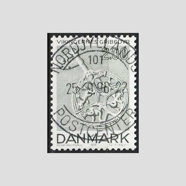 FRIMRKER DANMARK | 1979 - AFA 685 - Vikingetiden - 2 Kr. grnbl - Pragt Stemplet