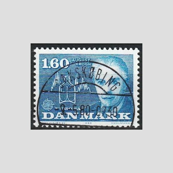 FRIMRKER DANMARK | 1980 - AFA 696 - Europamrker - 1,60 Kr. bl - Pragt Stemplet Sakskbing