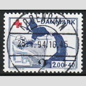 FRIMRKER DANMARK | 1983 - AFA 764 - Dansk Rde Kors - 2,00 Kr. + 40 re rd/bl - Pragt Stemplet Kbenhavn (Pragtmrke)