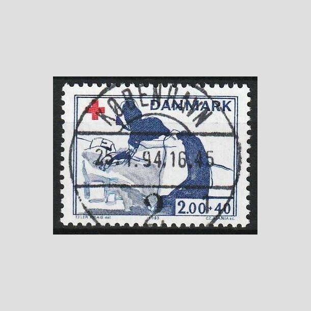 FRIMRKER DANMARK | 1983 - AFA 764 - Dansk Rde Kors - 2,00 Kr. + 40 re rd/bl - Pragt Stemplet Kbenhavn (Pragtmrke)