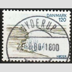 FRIMRKER DANMARK | 1975 - AFA 600 - Snderjylland - 120 re mrkgrn/mrkbl - Pragt Stemplet Jyderup