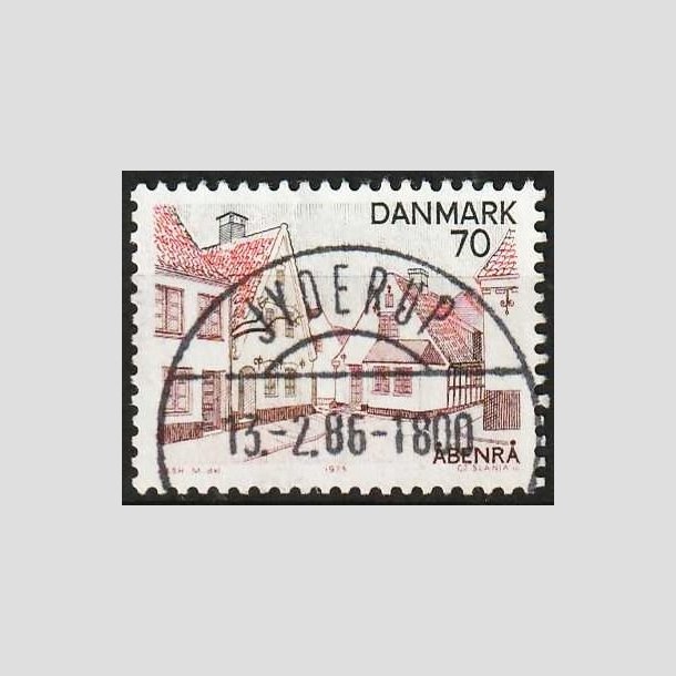 FRIMRKER DANMARK | 1975 - AFA 597 - Snderjylland - 70 re rd/brun/sort - Pragt Stemplet Jyderup