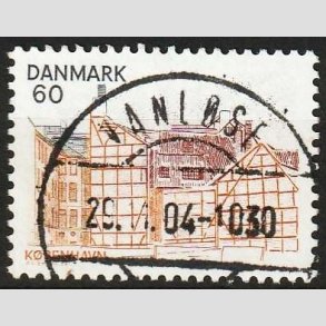 FRIMRKER DANMARK | 1976 - AFA 613 - Kbenhavn - 60 re gulbrun/brunrd/mrkbl - Pragt Stemplet Vanlse