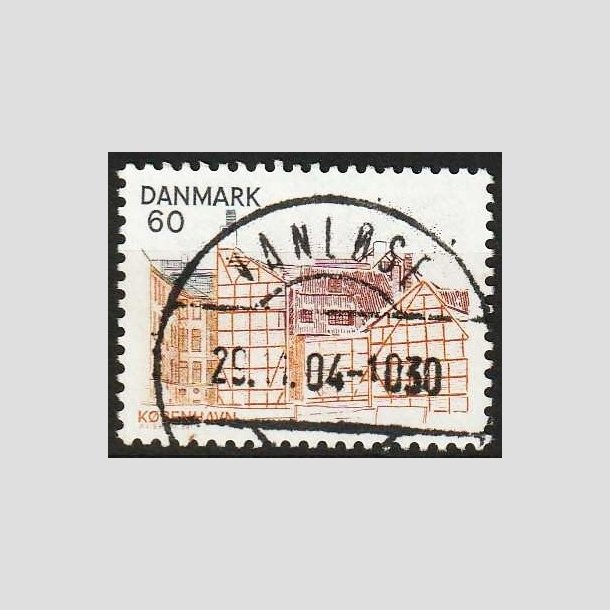 FRIMRKER DANMARK | 1976 - AFA 613 - Kbenhavn - 60 re gulbrun/brunrd/mrkbl - Pragt Stemplet Vanlse