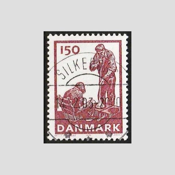 FRIMRKER DANMARK | 1976 - AFA 630 - Dansk glasproduktion - 150 re brunlilla - Pragt Stemplet Silkeborg