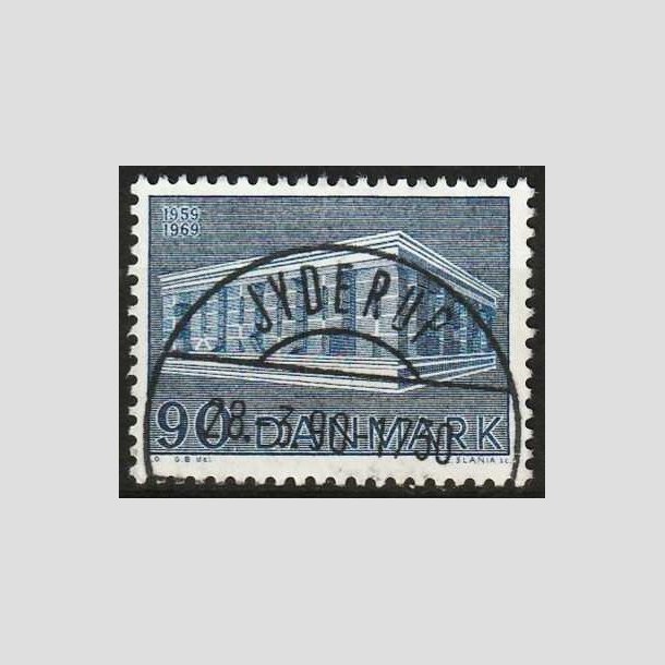 FRIMRKER DANMARK | 1969 - AFA 482 - CEPT EU Post & Tele 10 r - 90 re bl - Pragt Stemplet Jyderup