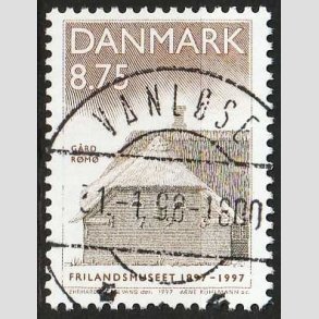 FRIMRKER DANMARK | 1997 - AFA 1142 - Frilandsmuseet 100 r - 8,75 Kr. flerfarvet - Pragt Stemplet Vanlse