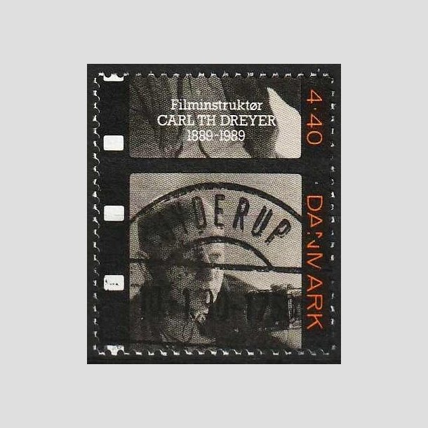 FRIMRKER DANMARK | 1989 - AFA 948 - Dansk film - 4,40 Kr. sort/orange/brunlig - Lux Stemplet Jyderup