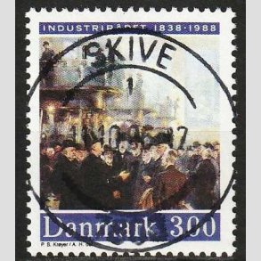 FRIMRKER DANMARK | 1988 - AFA 913 - Industrirdet 150 r - 3,00 Kr. flerfarvet - Pragt Stemplet Skive