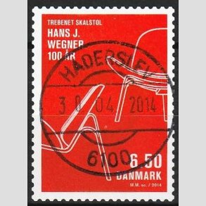 FRIMRKER DANMARK | 2014 - AFA 1773 - Dansk design - 6,50 Kr. flerfarvet - Pragt Stemplet Haderslev