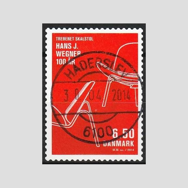 FRIMRKER DANMARK | 2014 - AFA 1773 - Dansk design - 6,50 Kr. flerfarvet - Pragt Stemplet Haderslev