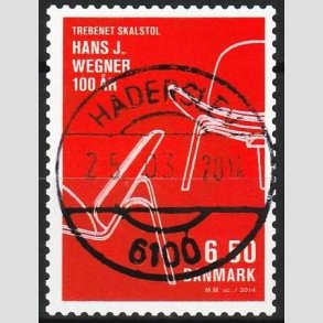 FRIMRKER DANMARK | 2014 - AFA 1773 - Dansk design - 6,50 Kr. flerfarvet - Pragt Stemplet Haderslev