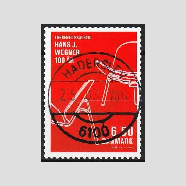 FRIMRKER DANMARK | 2014 - AFA 1773 - Dansk design - 6,50 Kr. flerfarvet - Pragt Stemplet Haderslev