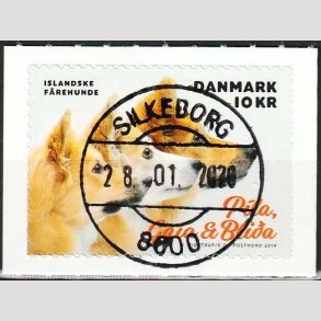 FRIMRKER DANMARK | 2019 - AFA 1976 - Min hund. - 10,00 kr. flerfarvet - Pragt Stemplet 