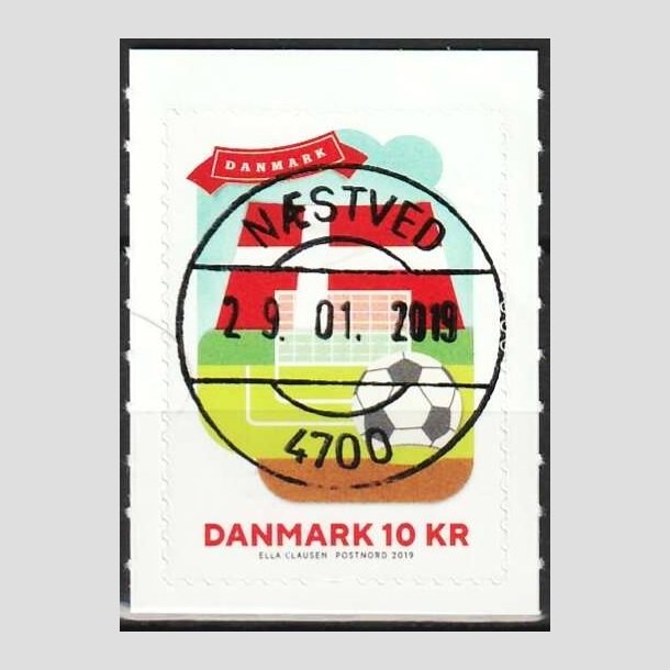 FRIMRKER DANMARK | 2019 - AFA 1952 - 800-ret for Dannebrog. - 10,00 kr. flerfarvet - Pragt Stemplet Nstved