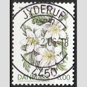 FRIMRKER DANMARK | 2006 - AFA 1458 - Forrsblomster - 8,00 Kr. Anemone - Pragt Stemplet Jyderup