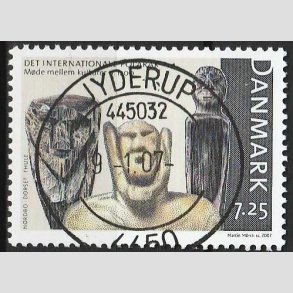 FRIMRKER DANMARK | 2007 - AFA 1497 - Internationalt polarr - 7,25 Kr. flerfarvet - Pragt Stemplet Jyderup