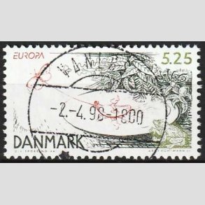 FRIMRKER DANMARK | 1997 - AFA 1157 - Eventyr og legender - 5,25 Kr. Tommelise - Pragt Stemplet Vanlse