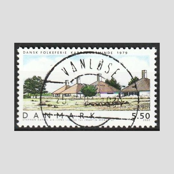 FRIMRKER DANMARK | 2002 - AFA 1334 - Danske boliger I. - 5,50 Kr. Dansk Folkeferie - Pragt Stemplet Vanlse