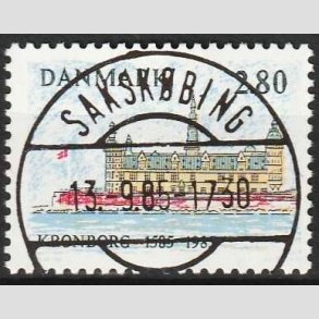 FRIMRKER DANMARK | 1985 - AFA 840 - Kronborg Slot 400 r - 2,80 Kr. flerfarvet - Lux Stemplet Sakskbing (Pragtmrke)