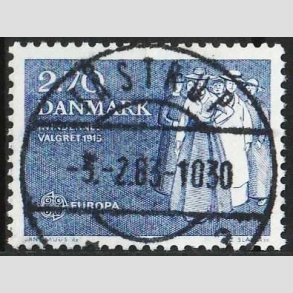 FRIMRKER DANMARK | 1982 - AFA 748 - Europamrker - 2,70 Kr. bl - Lux Stemplet