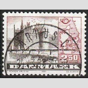FRIMRKER DANMARK | 1983 - AFA 769 - Fllesnordisk udgave - 2,50 Kr. rd/brun - Pragt Stemplet