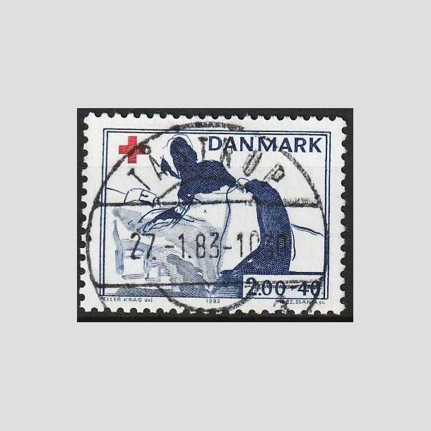 FRIMRKER DANMARK | 1983 - AFA 764 - Dansk Rde Kors - 2,00 Kr. + 40 re rd/bl - Pragt Stemplet