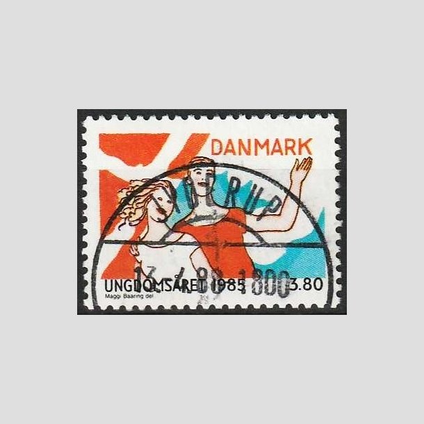 FRIMRKER DANMARK | 1985 - AFA 828 - Ungdomsr - 3,80 Kr. flerfarvet - Pragt Stemplet Jyderup