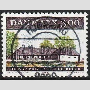 FRIMRKER DANMARK | 1984 - AFA 807 - ldre dansk kro - 3,00 Kr. flerfarvet - Lux Stemplet Hjrring