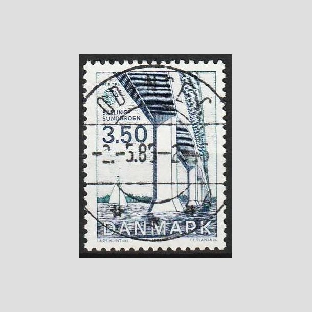 FRIMRKER DANMARK | 1983 - AFA 779 - EU Bygningskunst - 3,50 Kr. bl/grnbl - Lux Stemplet Odense C