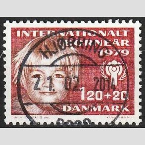 FRIMRKER DANMARK | 1979 - AFA 671 - Brner - 120 + 20 re rd/rdbrun - Pragt Stemplet Hjrring