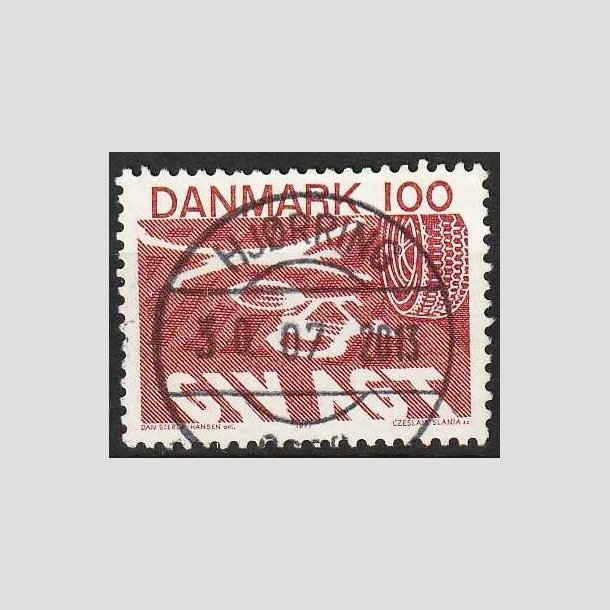 FRIMRKER DANMARK | 1977 - AFA 634 - Ny frdselslov - 100 re rdbrun - Pragt Stemplet Hjrring