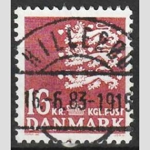 FRIMRKER DANMARK | 1983 - AFA 777 - Rigsvben 16 Kr. matrd - Lux Stemplet Hillerd