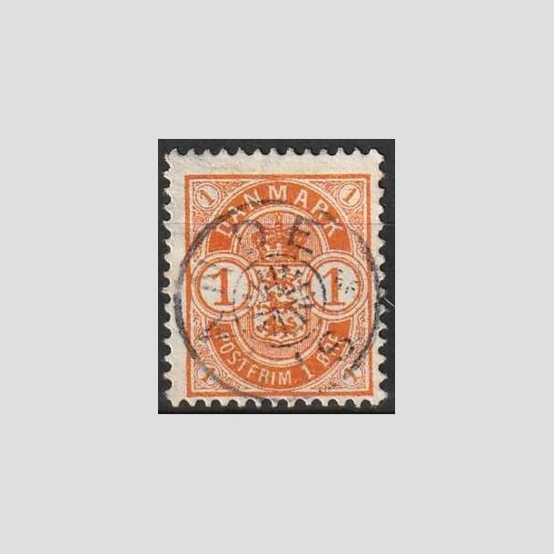 FRIMRKER DANMARK | 1901-02 - AFA 37 - 1 re orange - Lux Stemplet