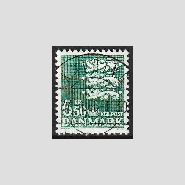 FRIMRKER DANMARK | 1986 - AFA 847 - Rigsvben - 6,50 Kr. grn - Lux Stemplet Kolding