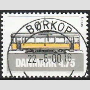 FRIMRKER DANMARK | 1994 - AFA 1071 - Sporvogne - 4,75 Kr. flerfarvet - Pragt Stemplet Brkop