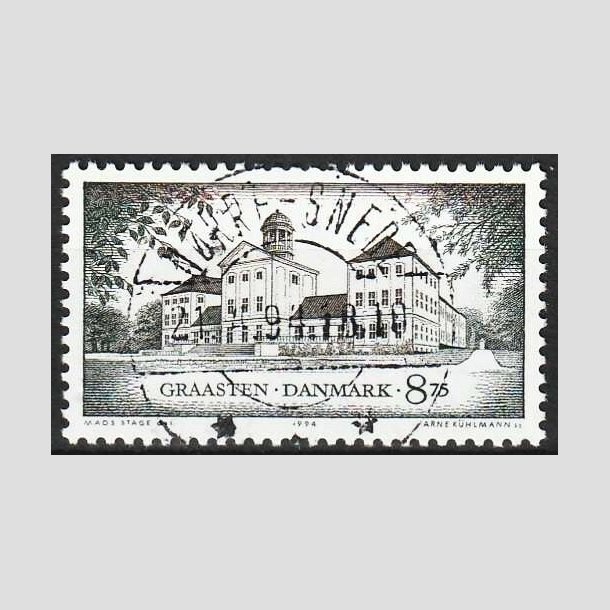 FRIMRKER DANMARK | 1994 - AFA 1065 - Danske Slotte - 8,75 Kr. flerfarvet - Pragt Stemplet Nrre-Snede