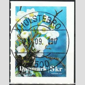 FRIMRKER DANMARK | 2017 - AFA 1920 - Vinterblomster - 8,00 Kr. flerfarvet - Lux Stemplet Holstebro