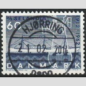 FRIMRKER DANMARK | 1962 - AFA 409 - Selandia - 60 re bl - Pragt Stemplet Hjrring