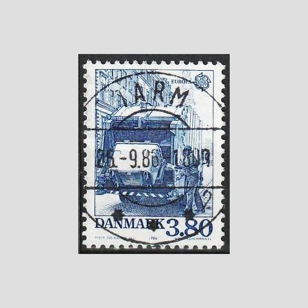 FRIMRKER DANMARK | 1986 - AFA 871 - Europamrker Natur- og milj - 3,80 Kr. bl - Lux Stemplet Tarm