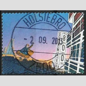 FRIMRKER DANMARK | 2013 - AFA 1752 - H.C. Andersen - 8,00 Kr. flerfarvet - Pragt Stemplet Holstebro