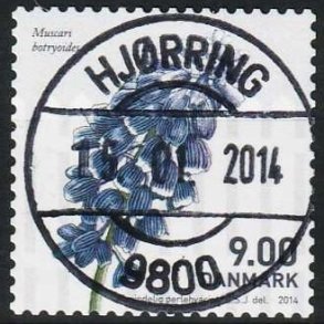FRIMRKER DANMARK | 2014 - AFA 1766 - Forrsblomster - 9,00 Kr. flerfarvet - Lux Stemplet Holstebro