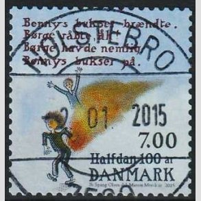 FRIMRKER DANMARK | 2015 - AFA 1803 - Halfdan Rasmussen - 7,00 Kr. flerfarvet - Lux Stemplet