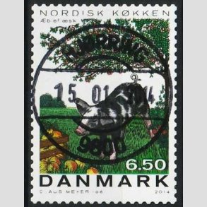 FRIMRKER DANMARK | 2013 - AFA 1764 - Nordisk kkken - 6,50 Kr. flerfarvet - Lux Stemplet Hjrring